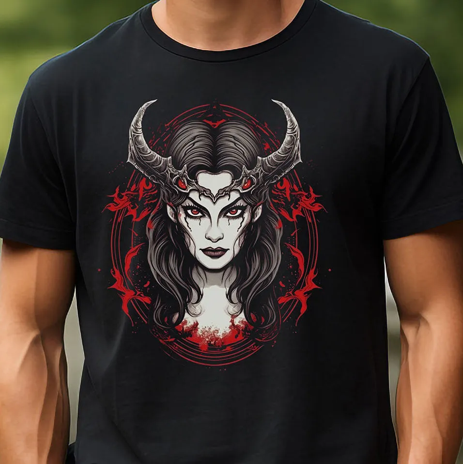 Dämonenkönigin T-Shirt | T-Shirt für Gamer und Fantasy Fans