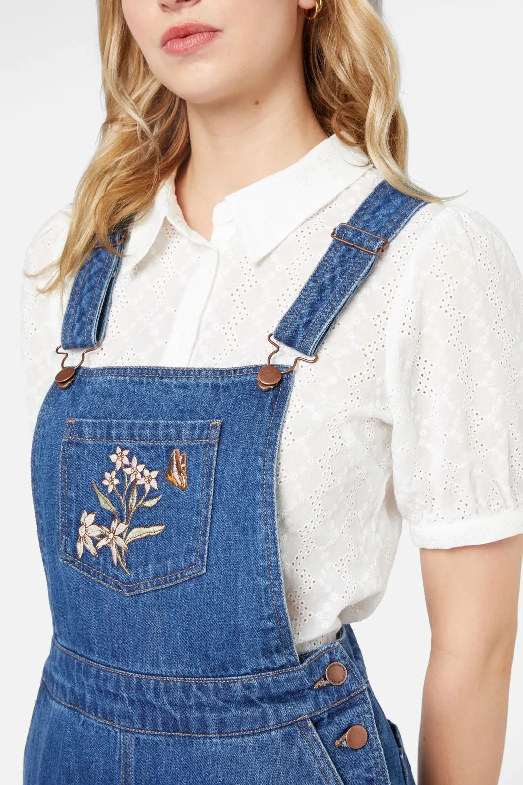 Dreams Embroidered Overall