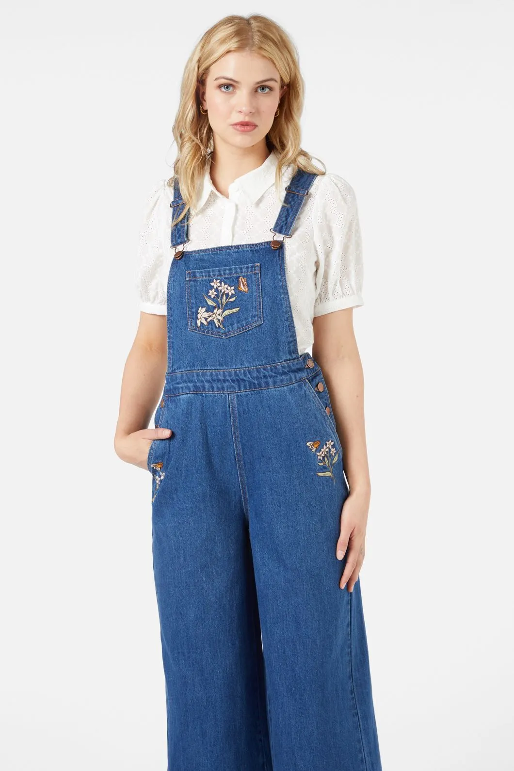 Dreams Embroidered Overall