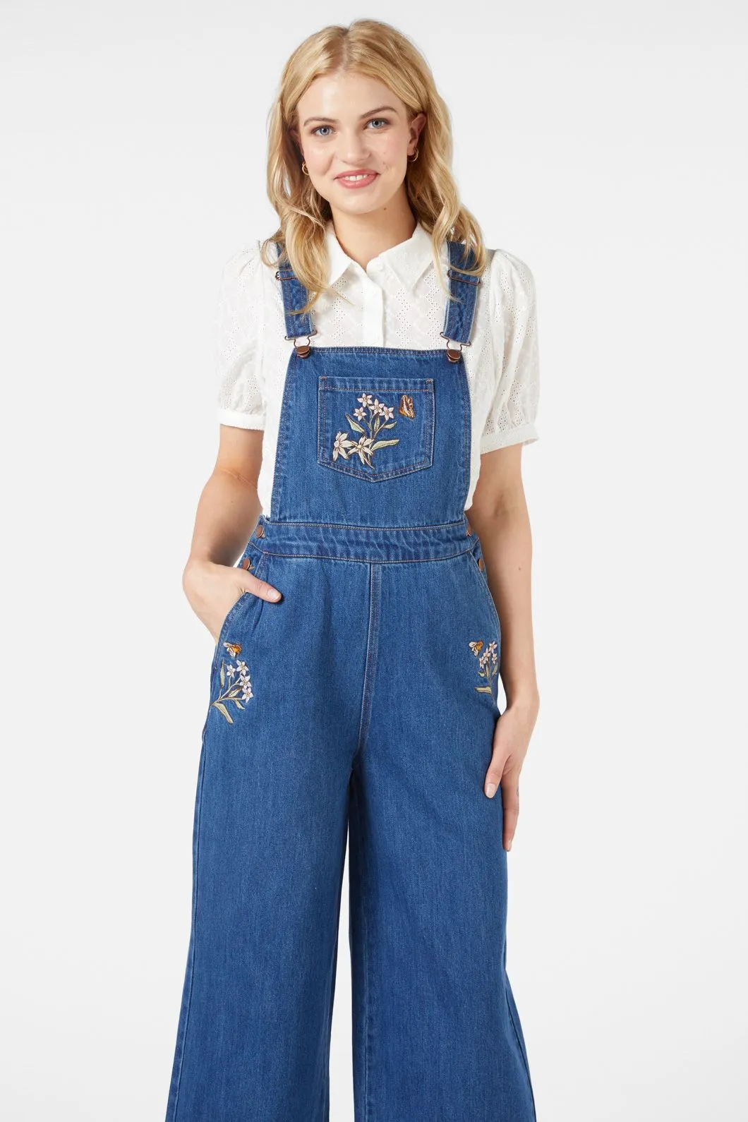 Dreams Embroidered Overall