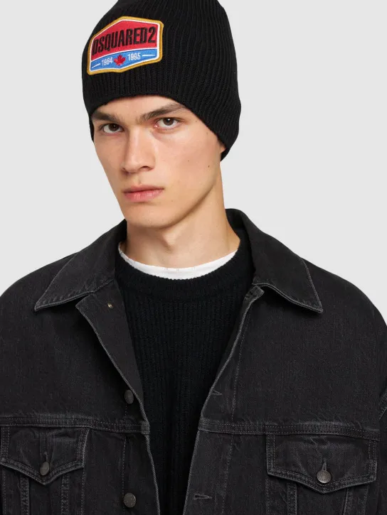 Dsquared2   Dsquared2 logo wool beanie 