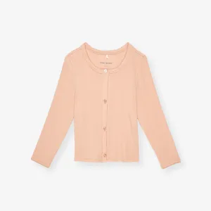 Dusty Blush Pointelle Cardigan