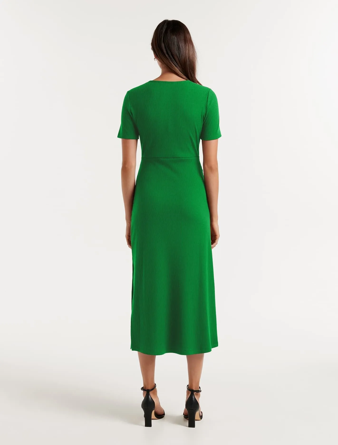 Elle Ruched Jersey Midi Dress