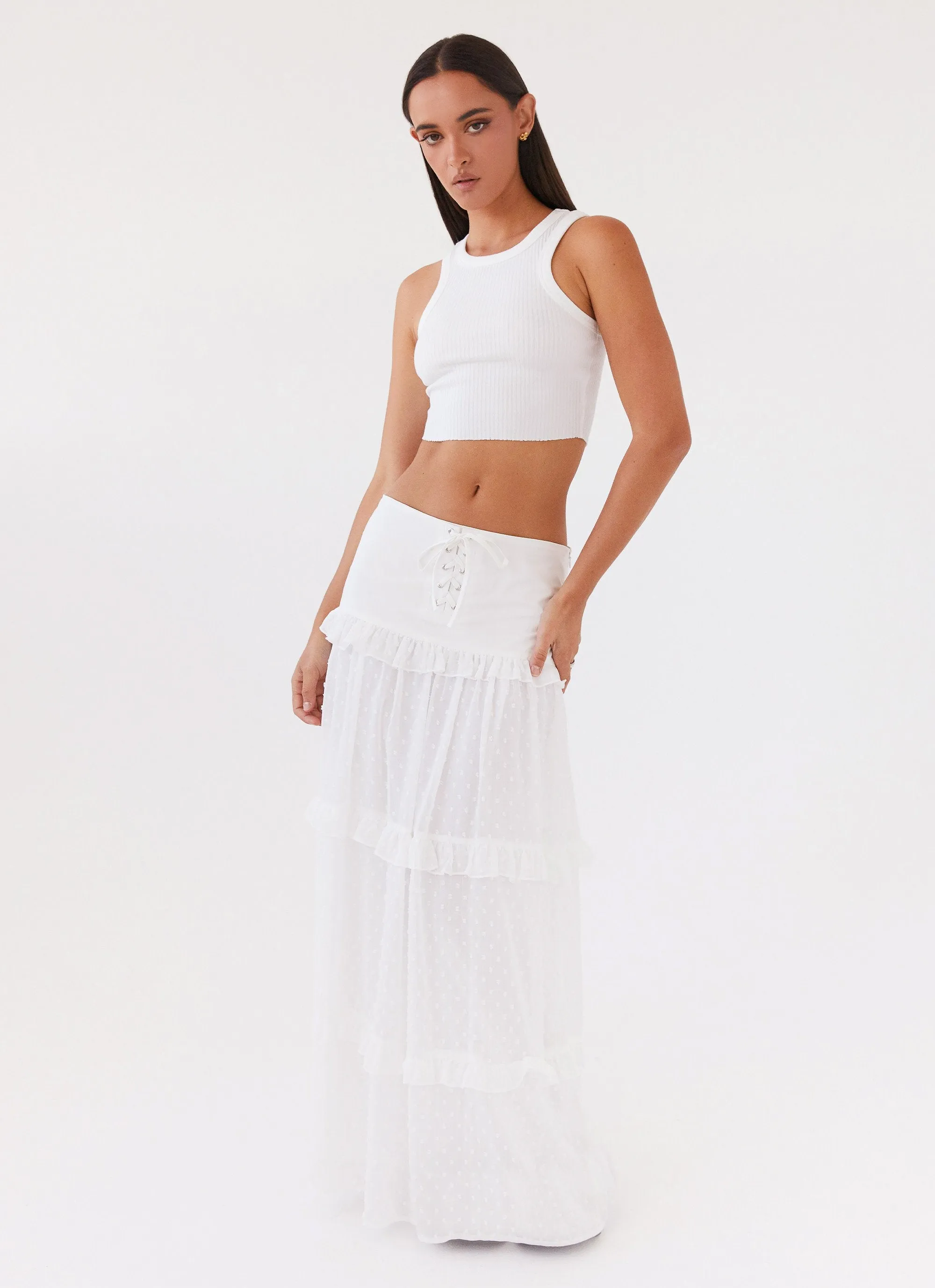 Esmeralda Maxi Skirt - White