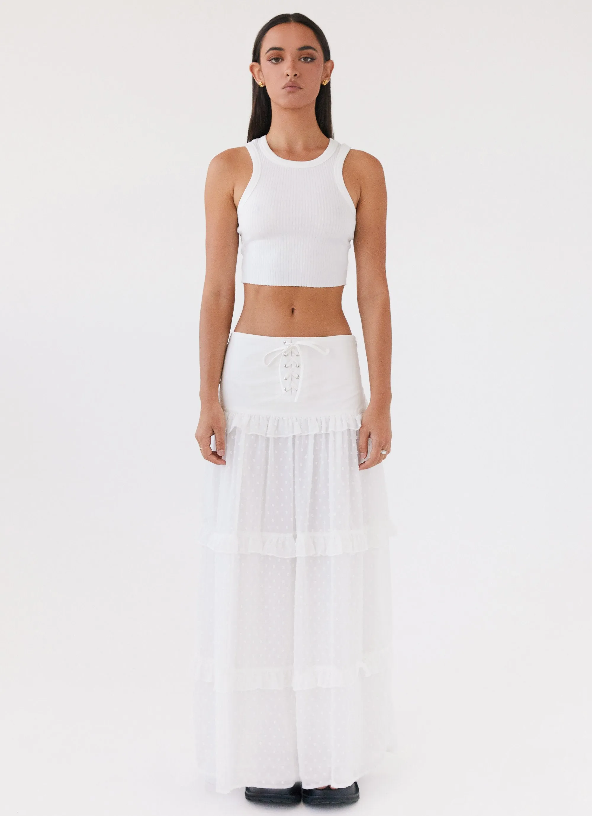 Esmeralda Maxi Skirt - White