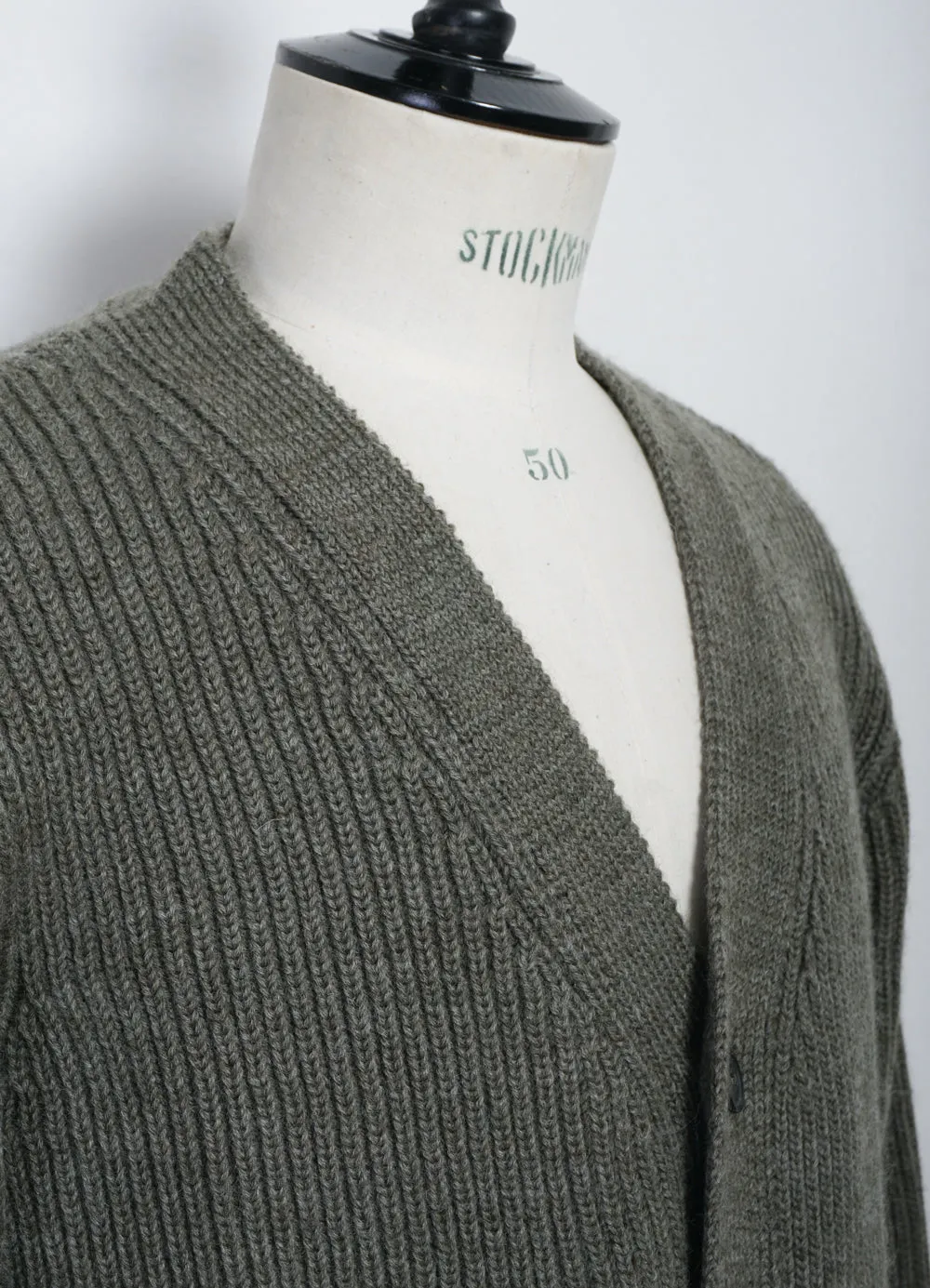 EVALD | Heavy Knit Cardigan | Hunter