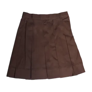 EW Pleated Skirt Brown