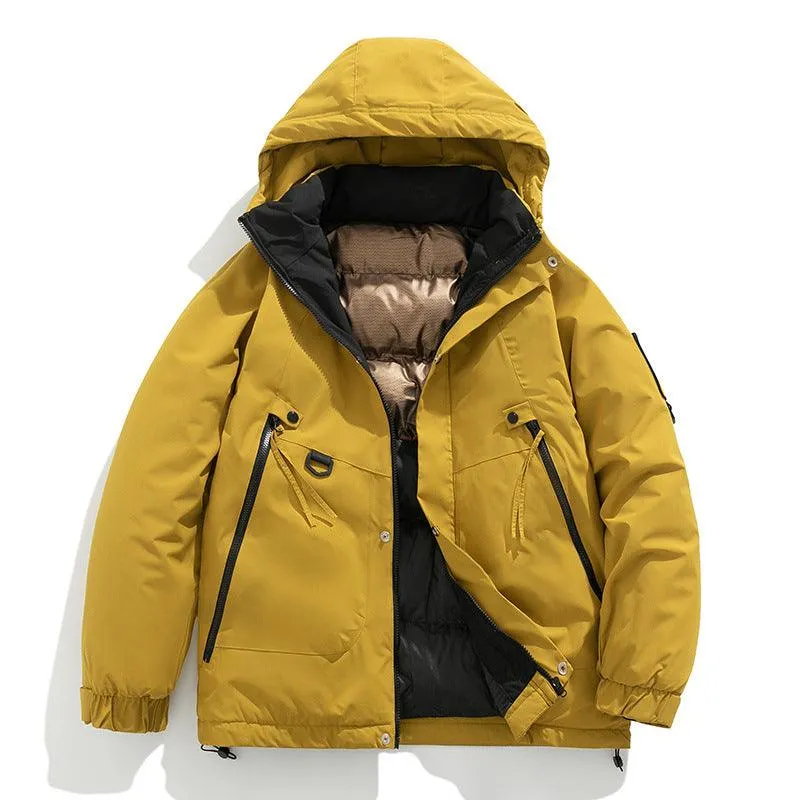 Fashion Hooded Couple Jacket Warm Coat