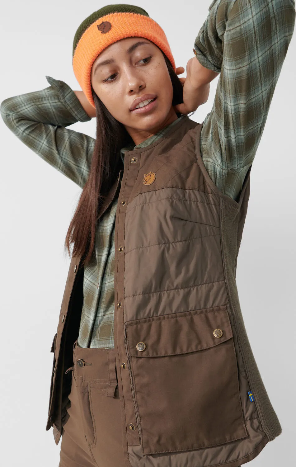 Fjällräven Women&#x27;s Forest Wool Padded Vest Dark Olive | Buy Fjällräven Women&#x27;s Forest Wool Padded Vest Dark Olive here | Outnorth