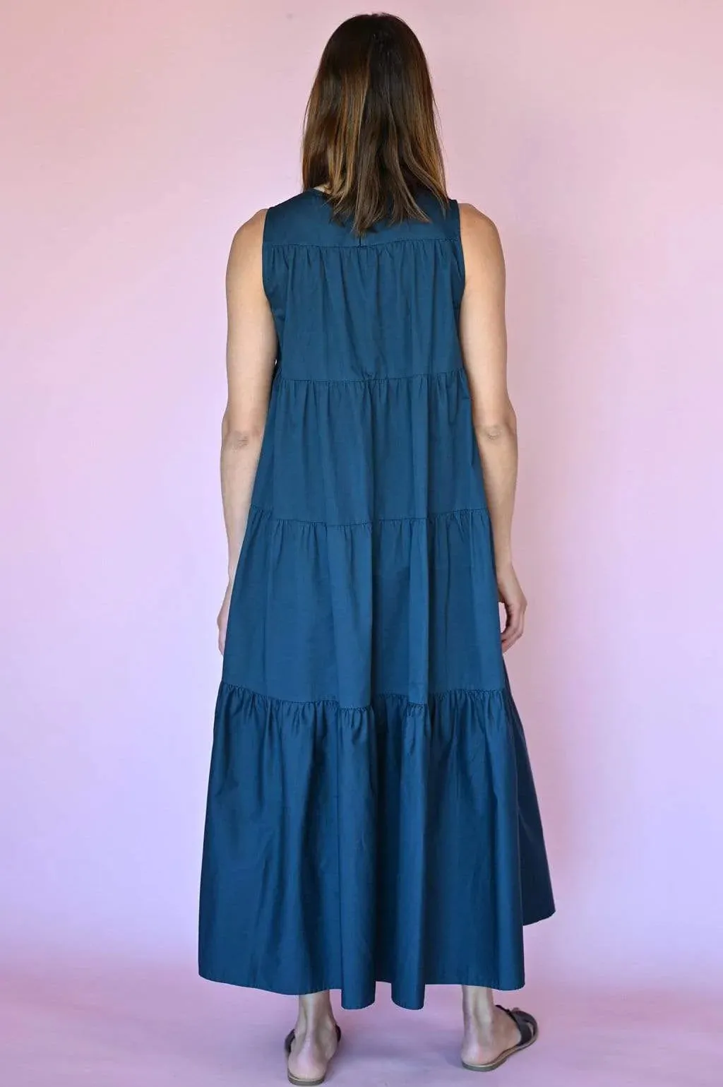 Florence 3-Tiered Dress - Teal