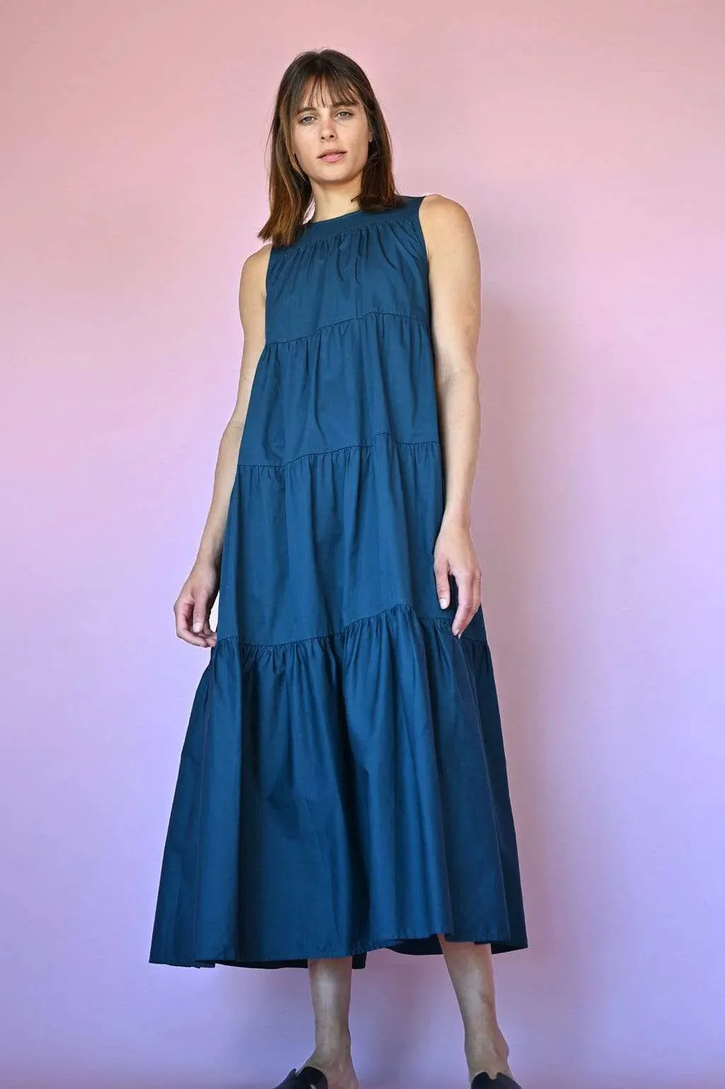 Florence 3-Tiered Dress - Teal