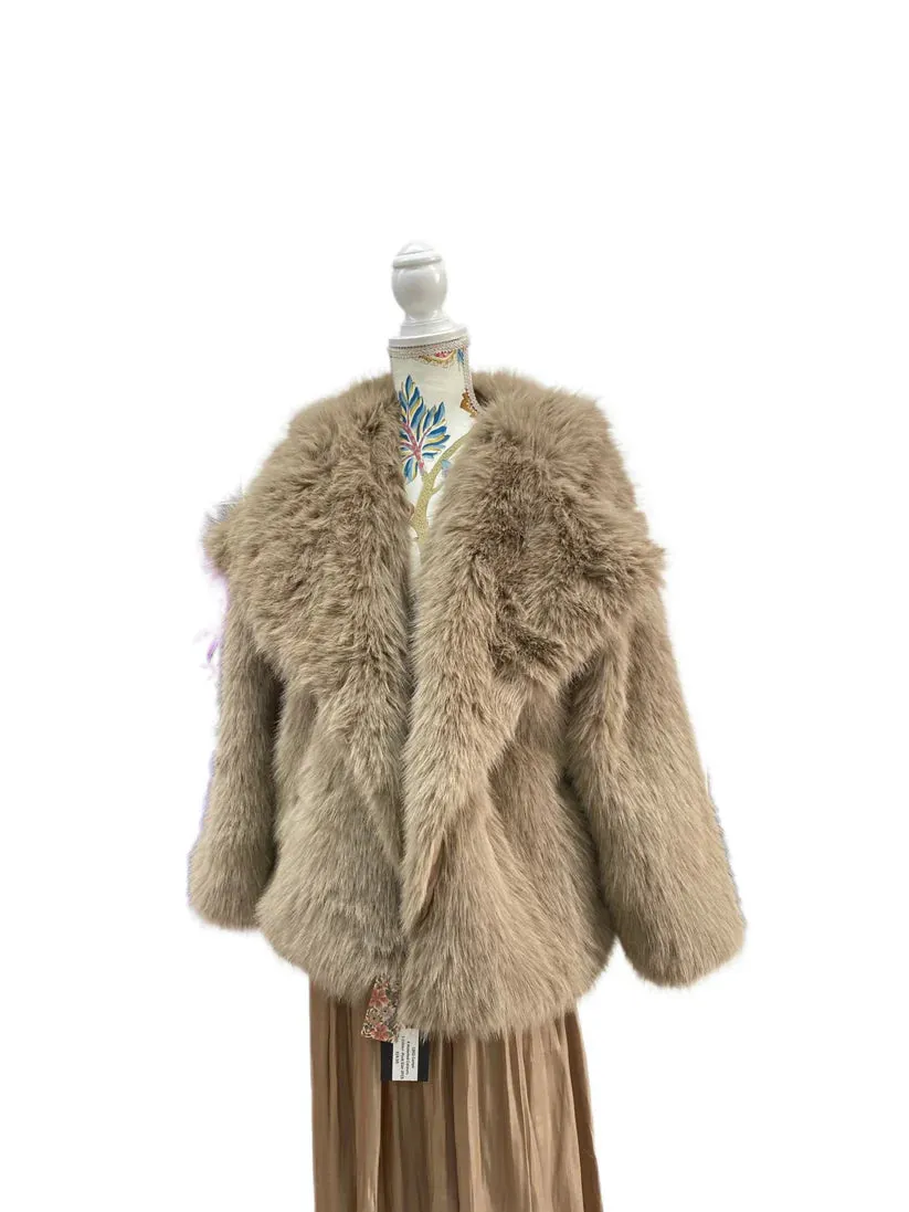 Fluffy Faux Fur Short Jacket