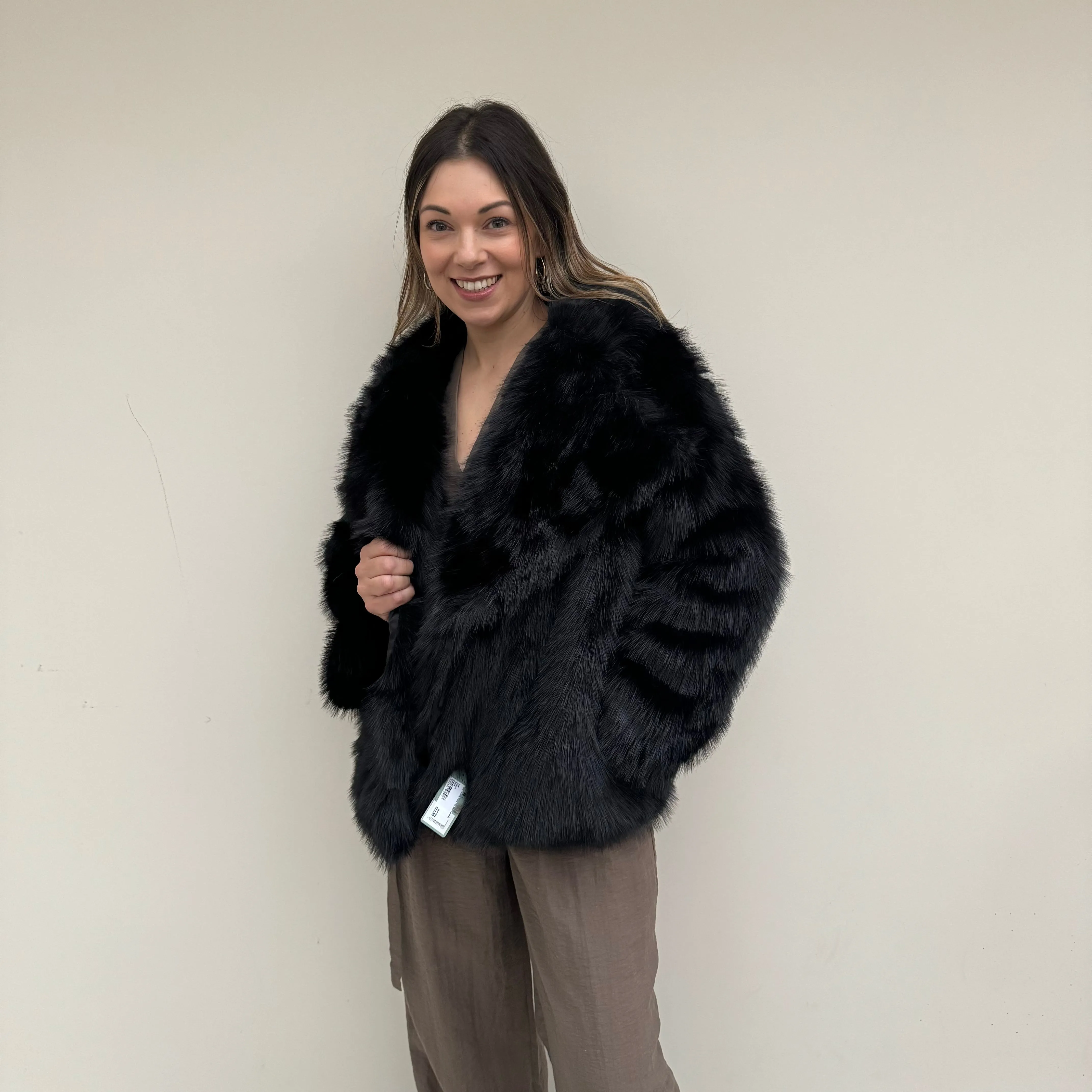 Fluffy Faux Fur Short Jacket