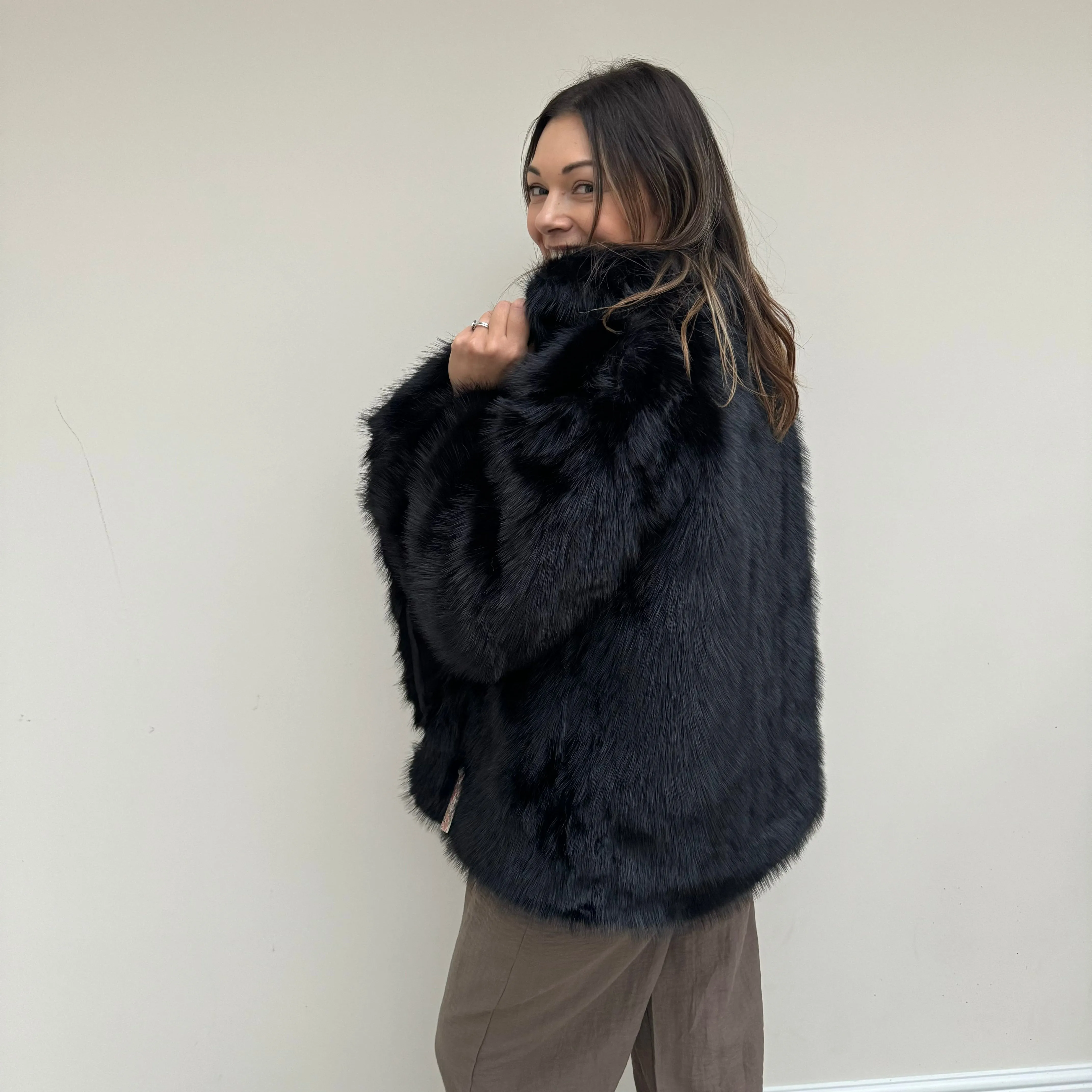 Fluffy Faux Fur Short Jacket