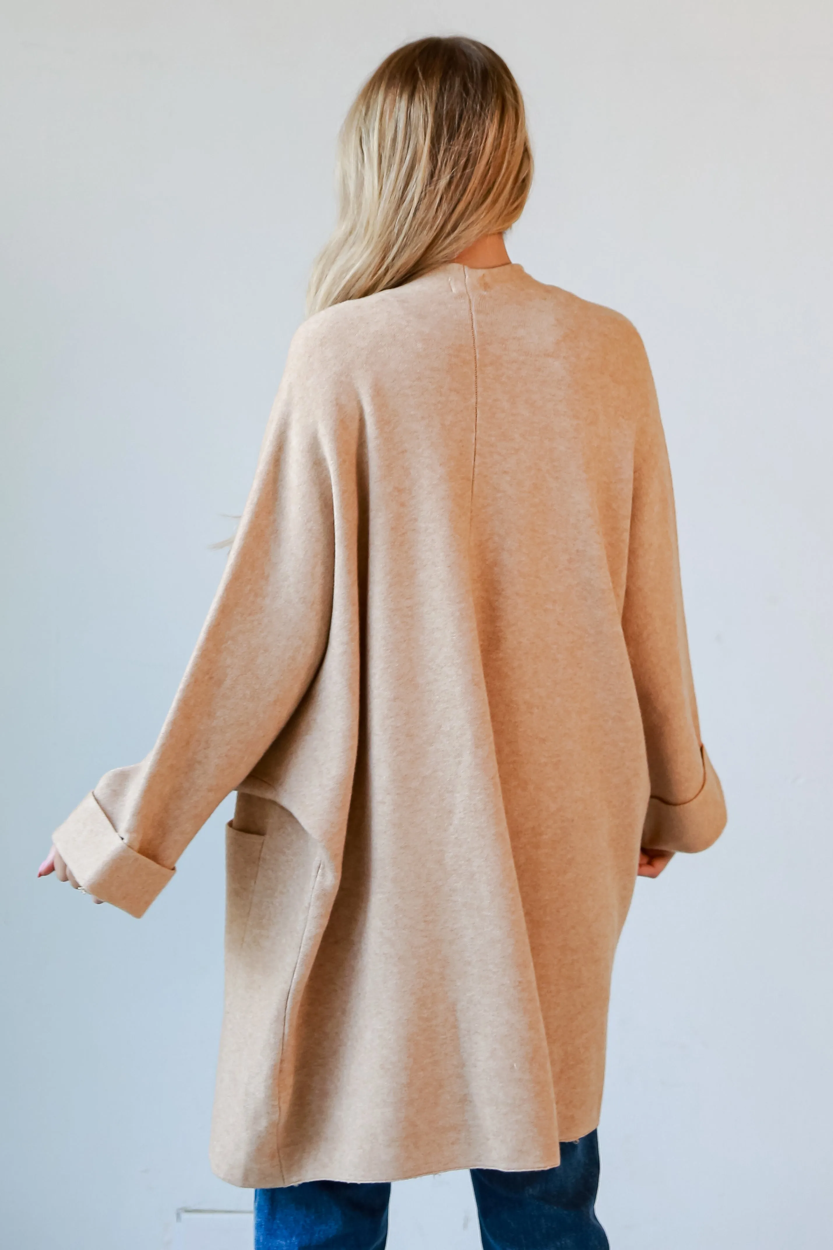 Found The Warmth Camel Sweater Cardigan