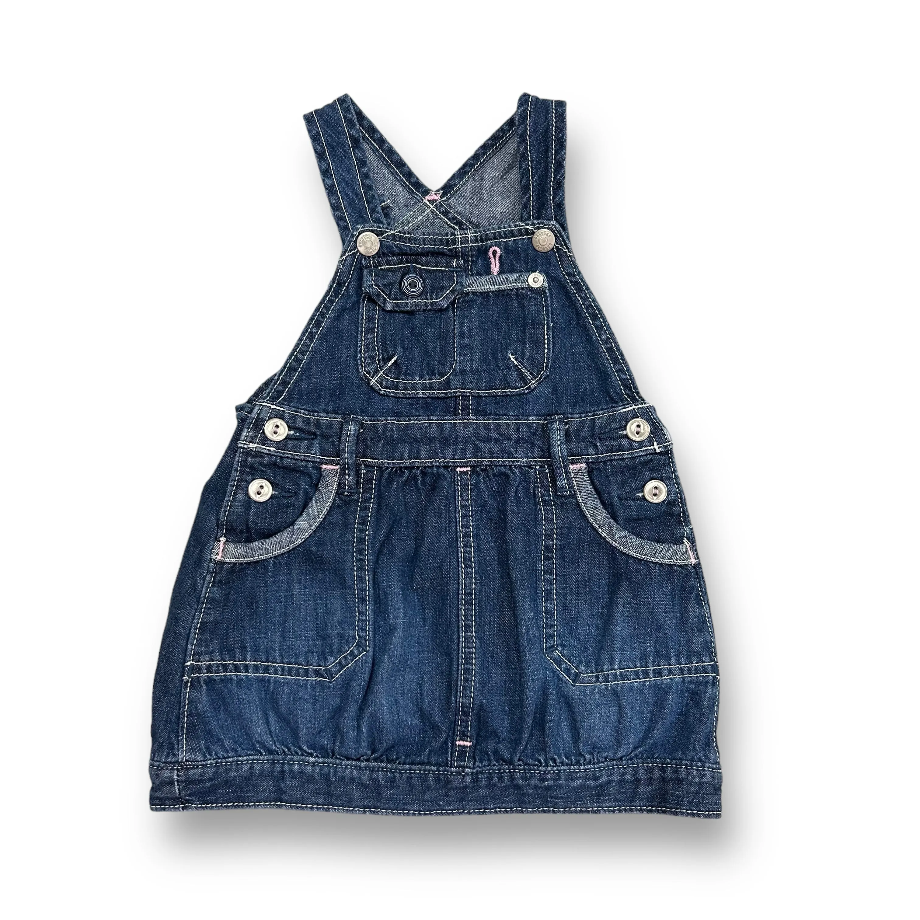 Girls Baby Gap Size 6-12 Months Classic Denim Jumper