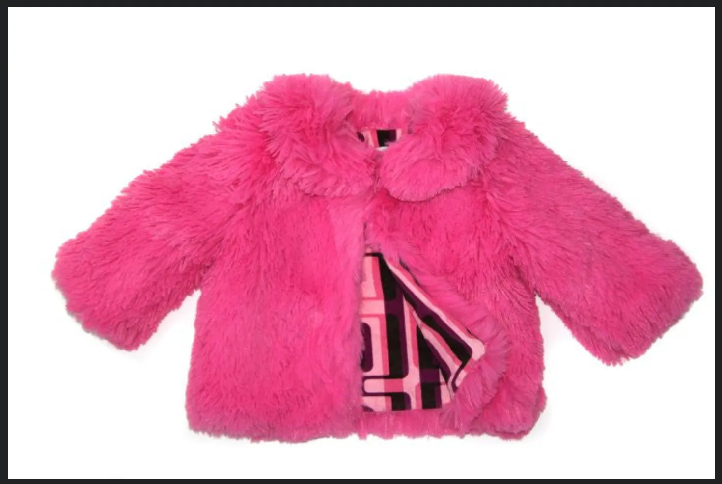 Girls Shaggy Cuddle Coat