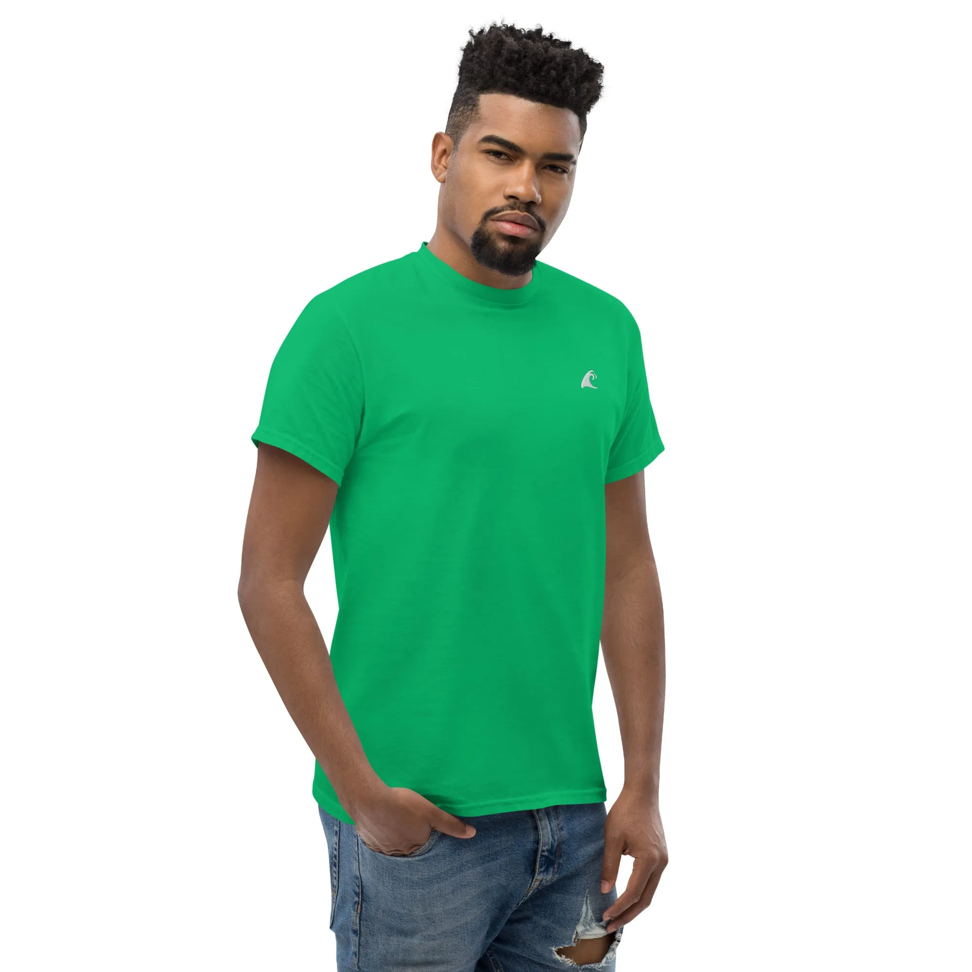 Green Cotton T-Shirt with Extremely Stoked Epic Wave Logo