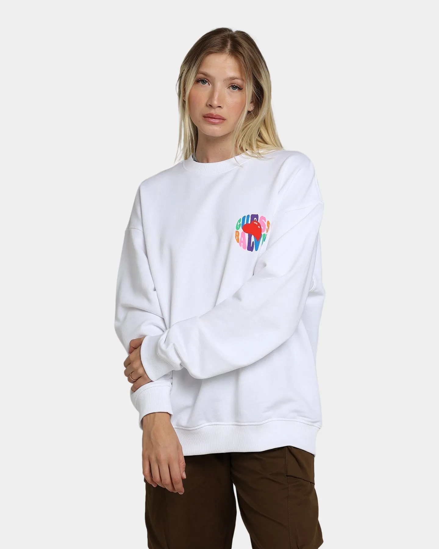 Guess Originals GUESS Originals X J Balvin Amor Sweat Shirt Pure White