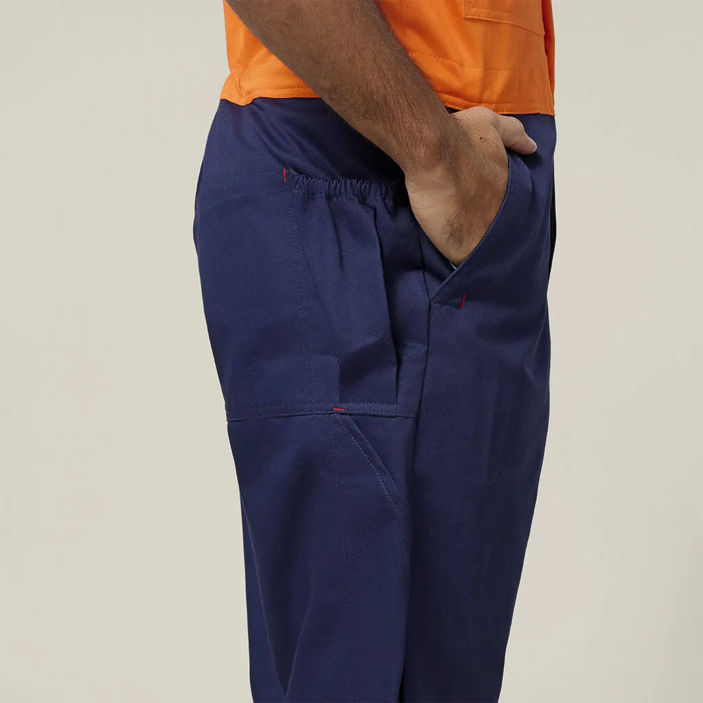 Hard Yakka Hi-Vis 2Tone Action Back Cotton Drill Overall (Y01526)