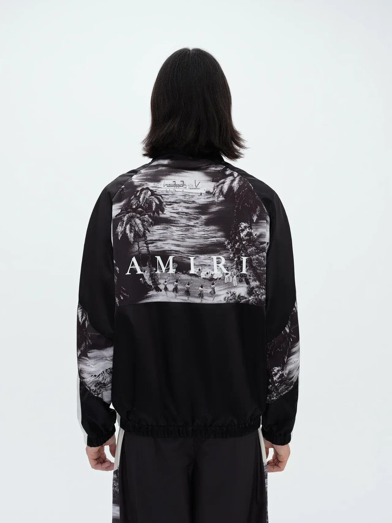 Hawaiian Print Track Jacket