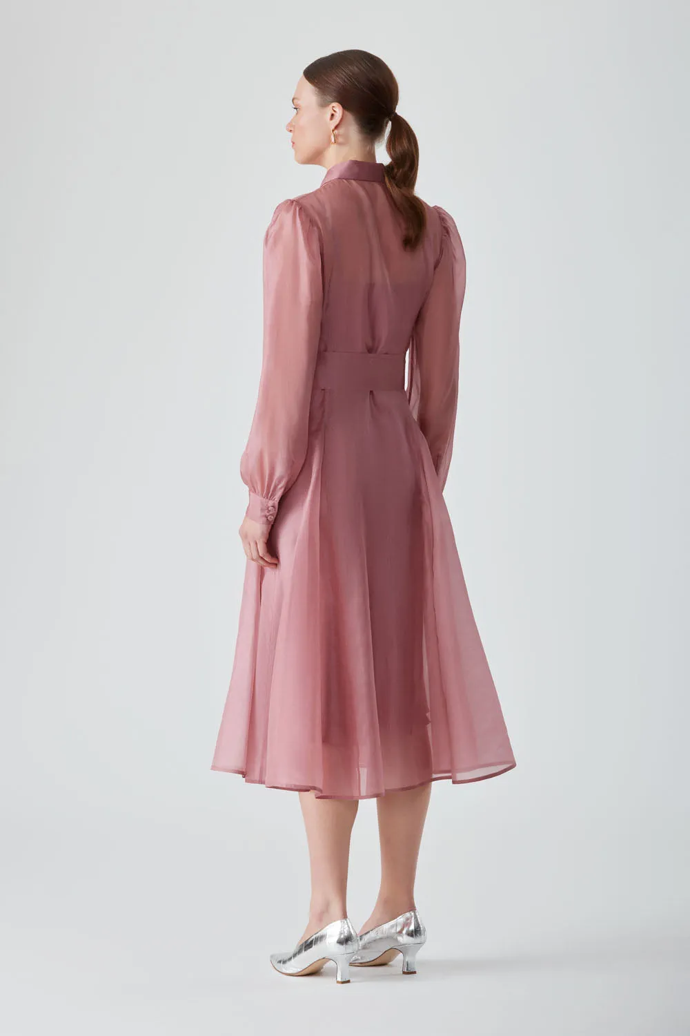 HIBA SHIRT DRESS -PINK SALT