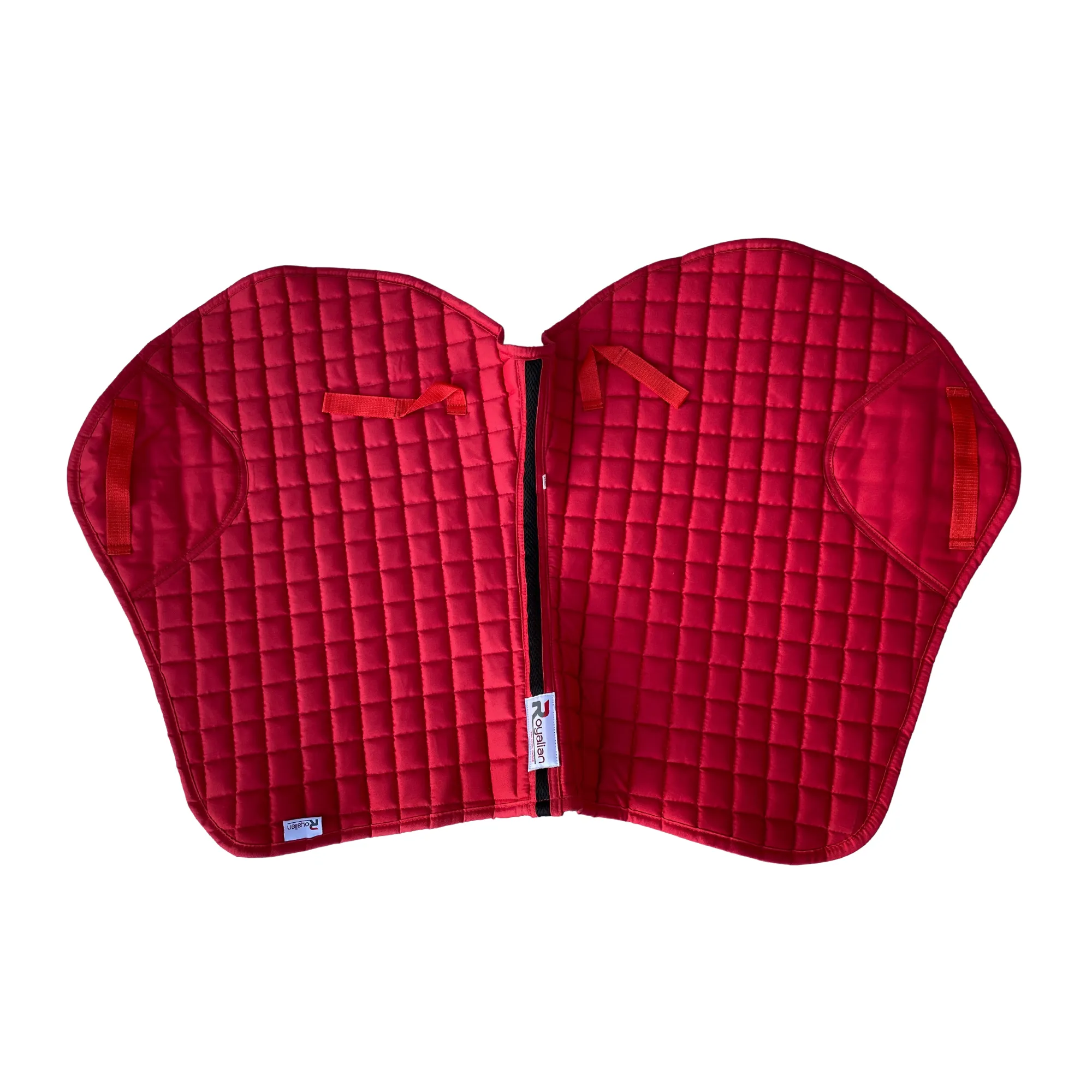 Horse Riding Jumper Cotton Saddle Pad Bareback All Purposes Small Block Design Pad (Full)