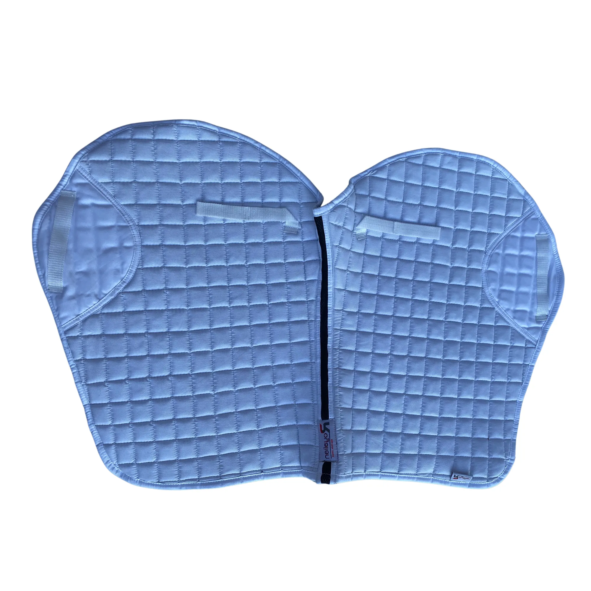 Horse Riding Jumper Cotton Saddle Pad Bareback All Purposes Small Block Design Pad (Full)