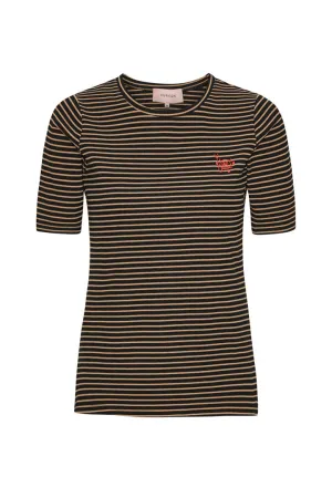 Indie T-shirt - Brown Striped