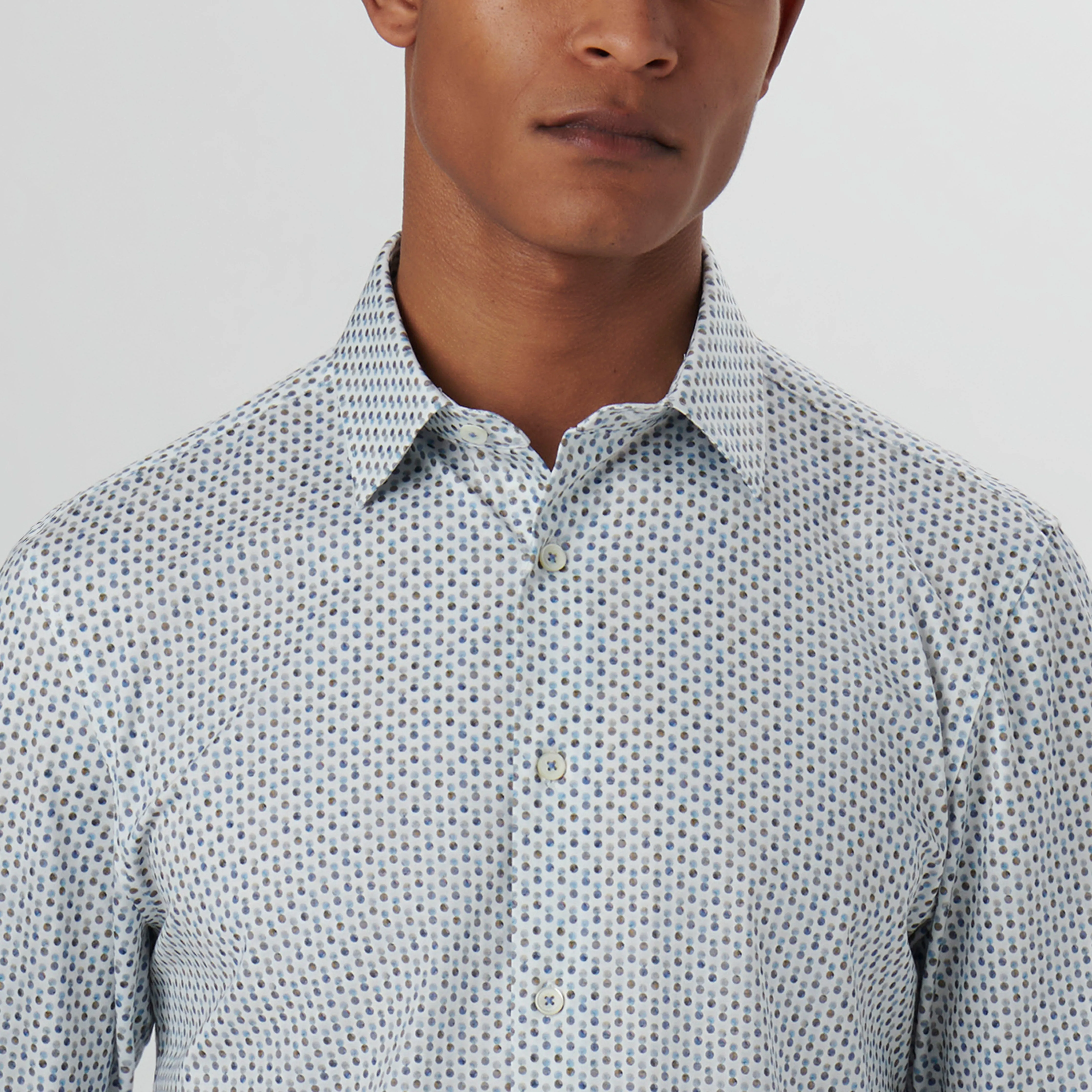 James Double Dot Print OoohCotton Shirt