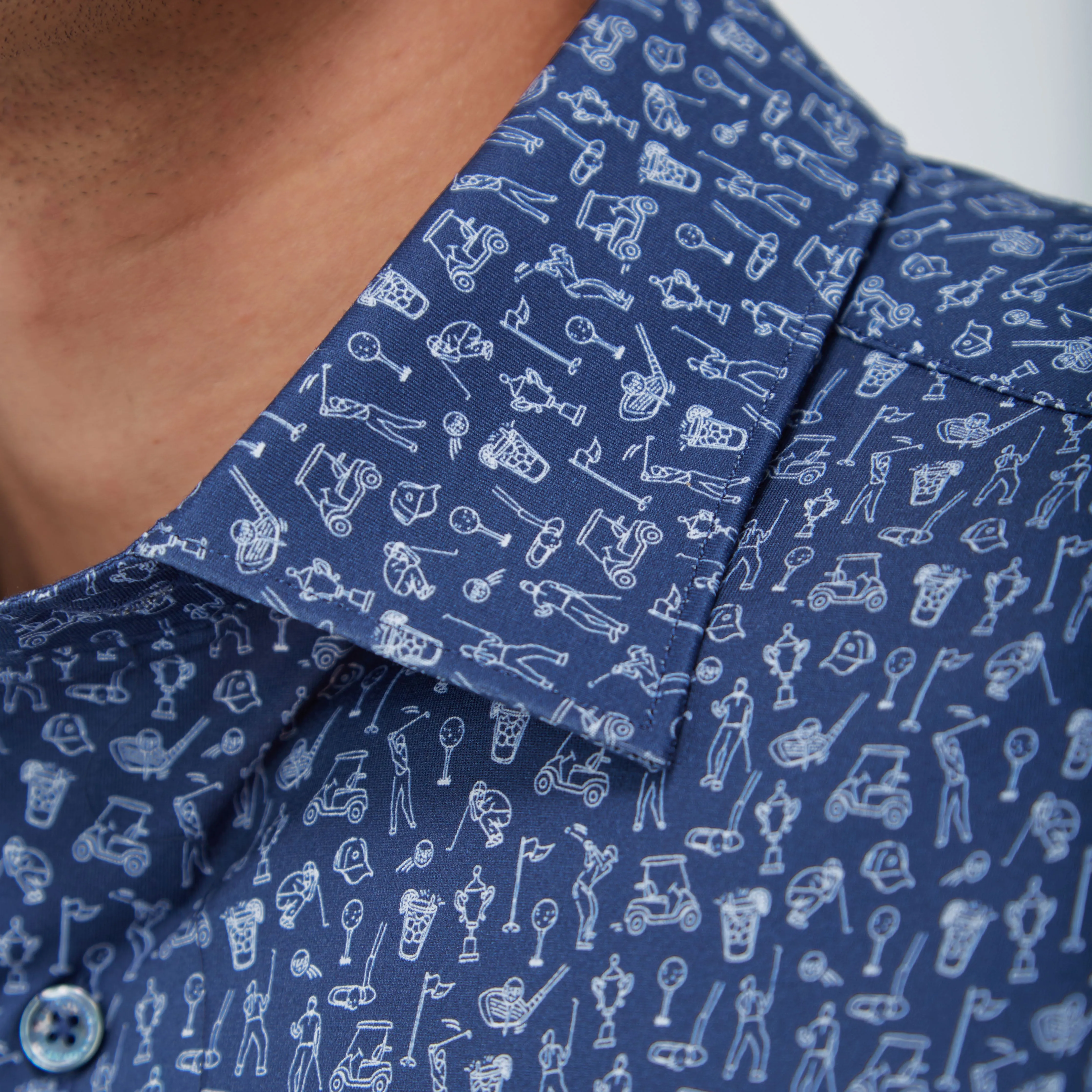 James Golf Print OoohCotton Shirt