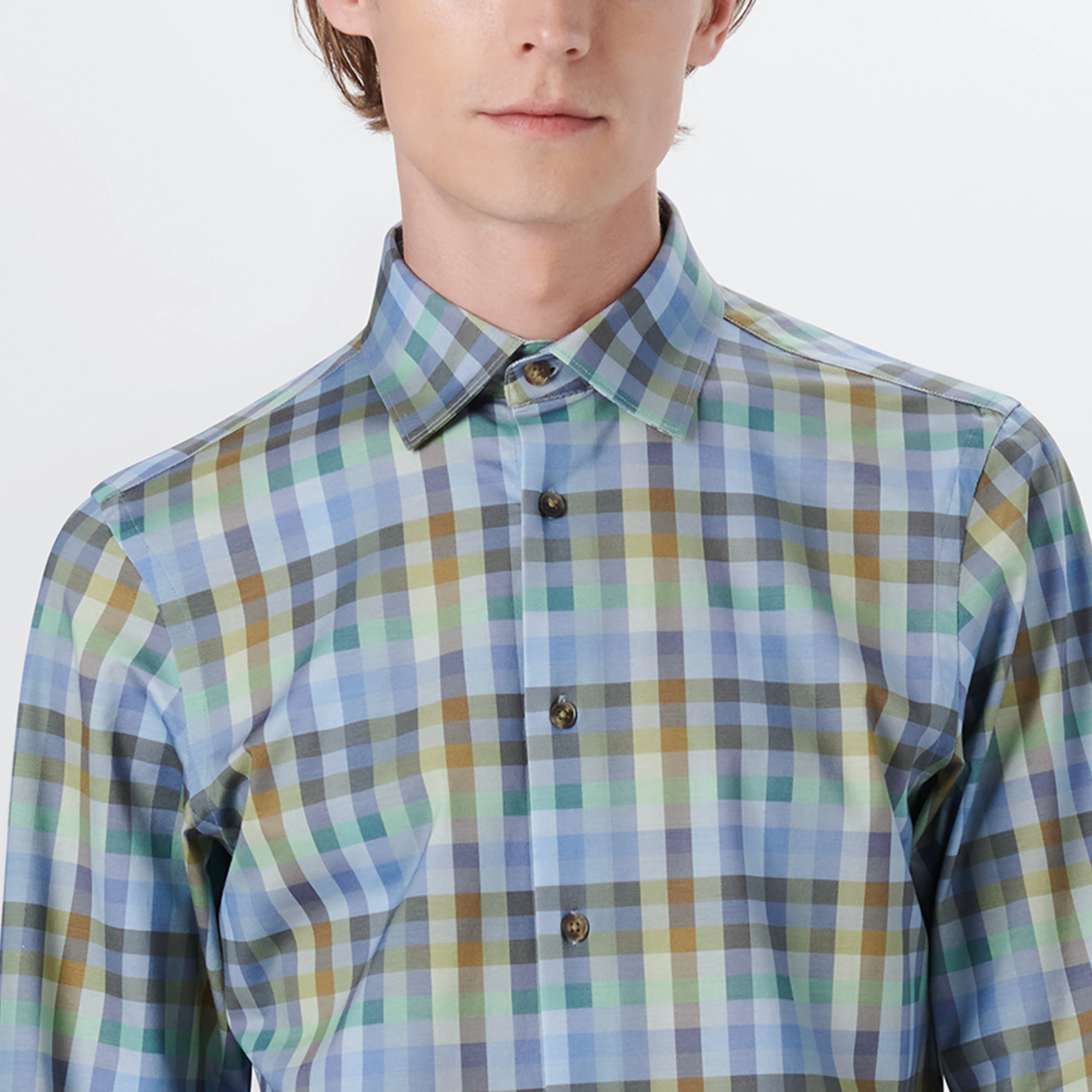 JAMES Small Check OoohCotton Shirt