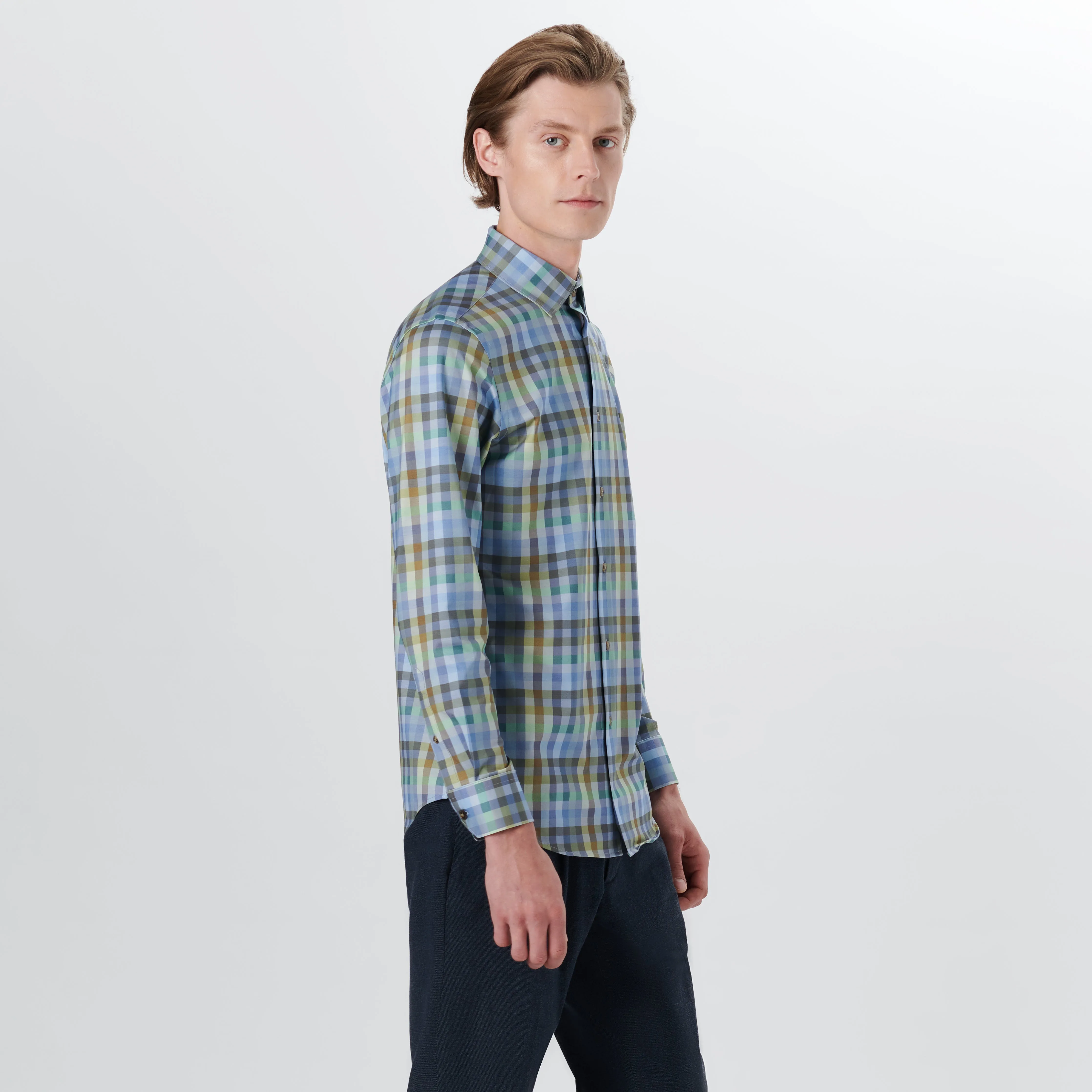 JAMES Small Check OoohCotton Shirt