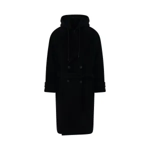 Juunj Wool Coat in Black