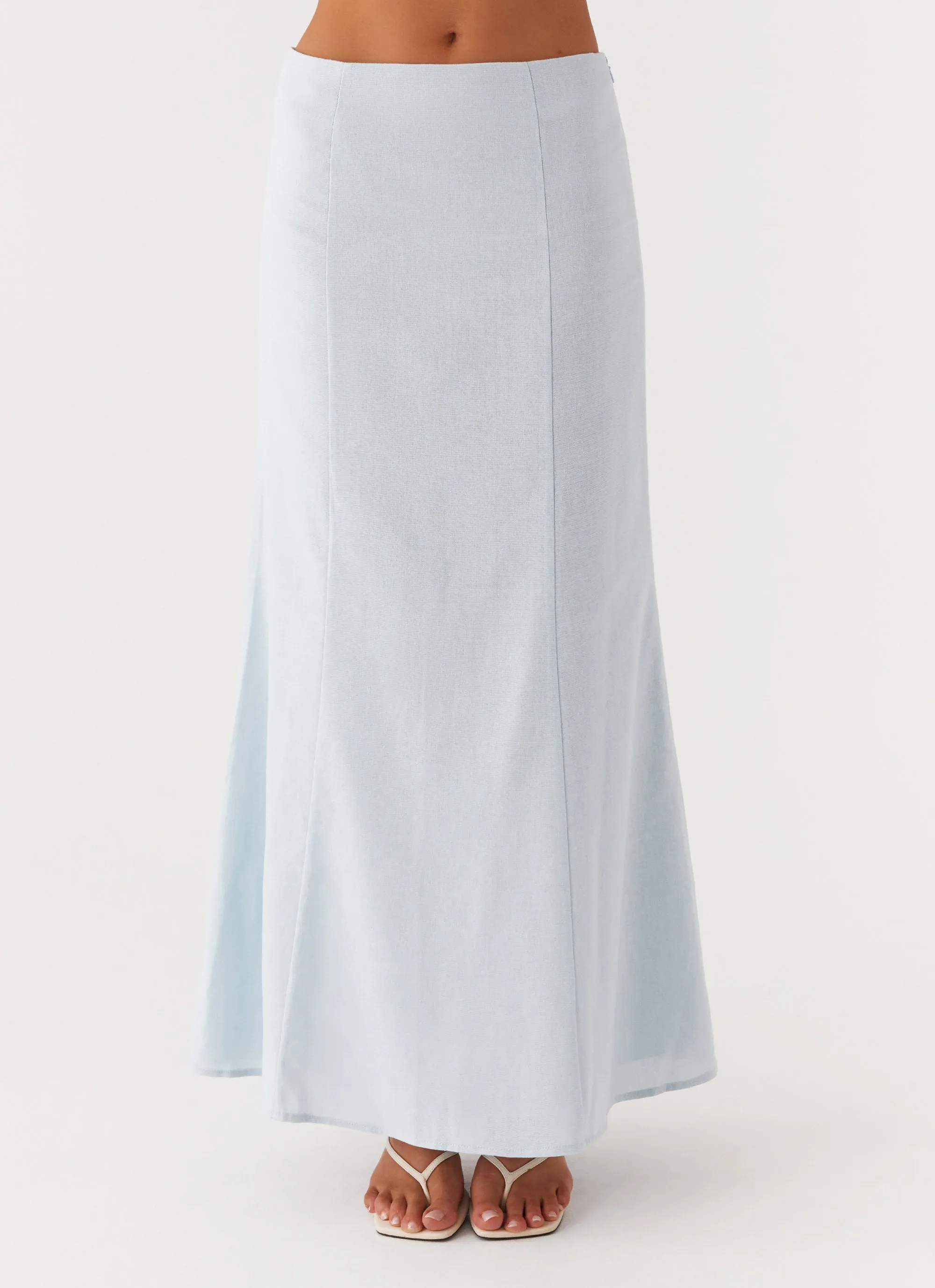 Keep Moving Maxi Skirt - Blue