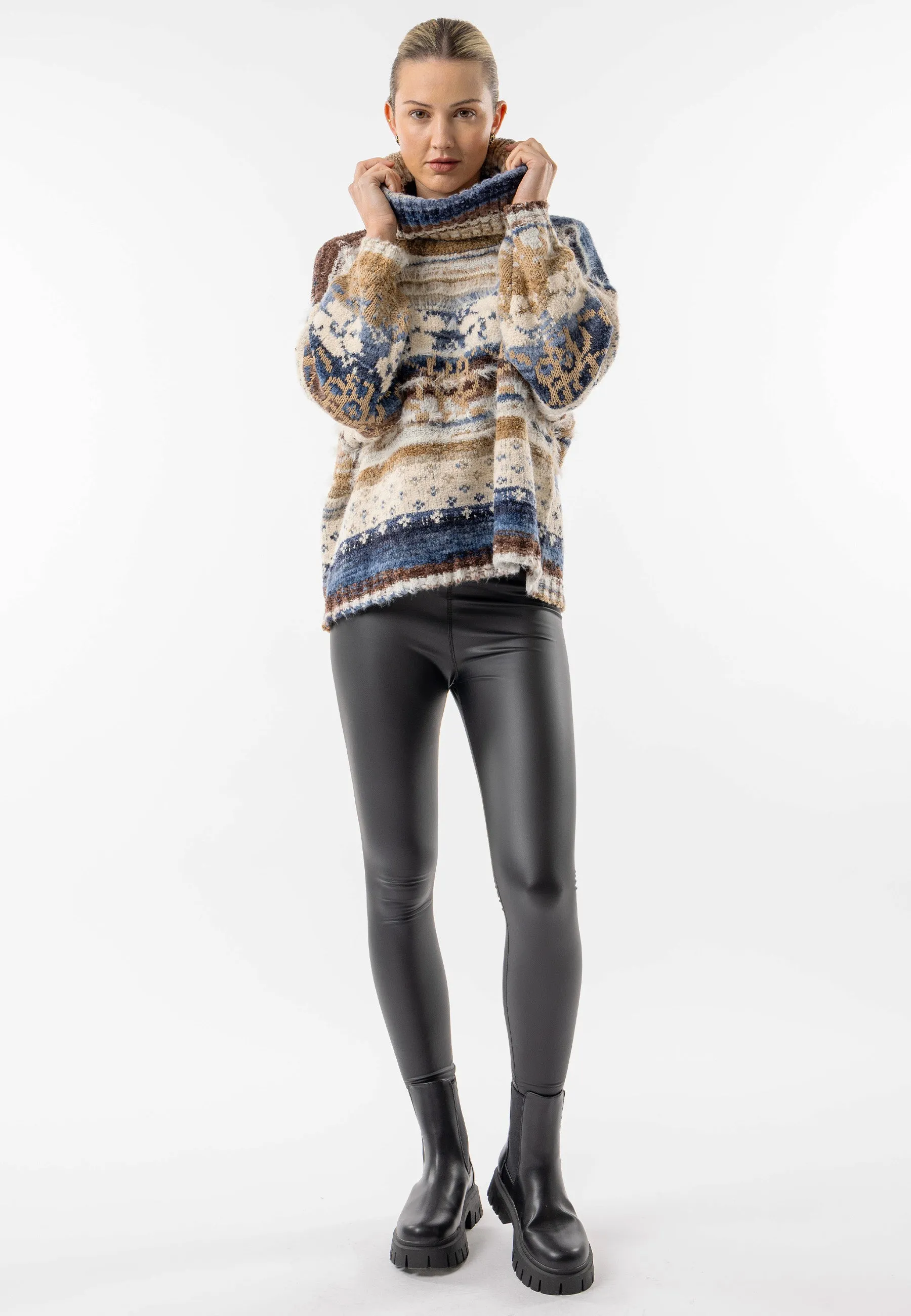 Lake Tahoe Roll Neck Knit Jumper