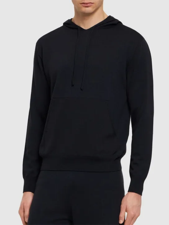 Lardini   Hooded wool blend sweatshirt 