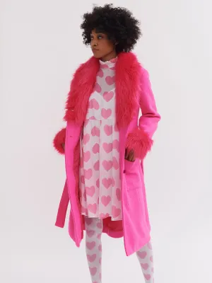 Lazy Oaf Pink Lady Coat