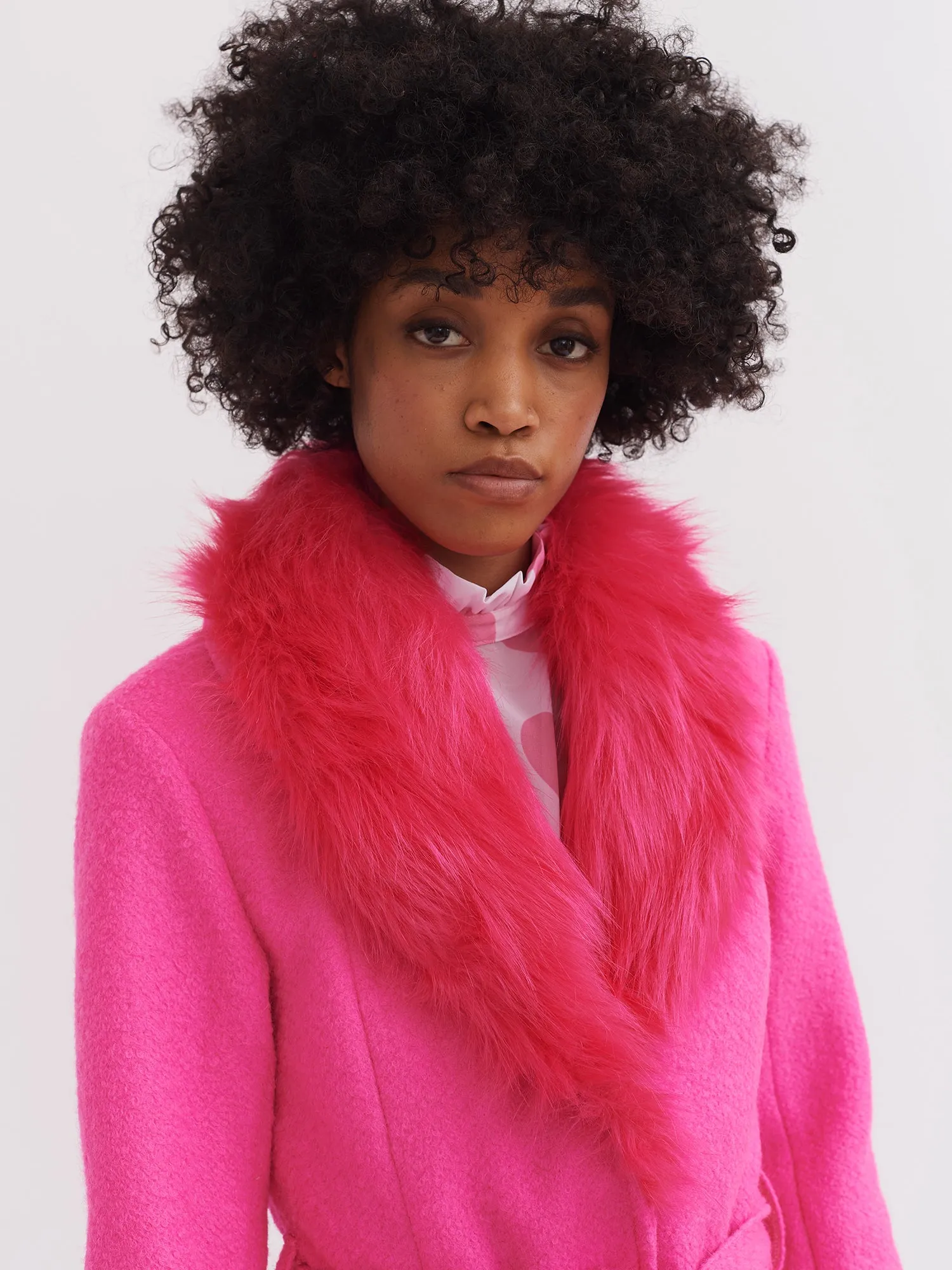 Lazy Oaf Pink Lady Coat