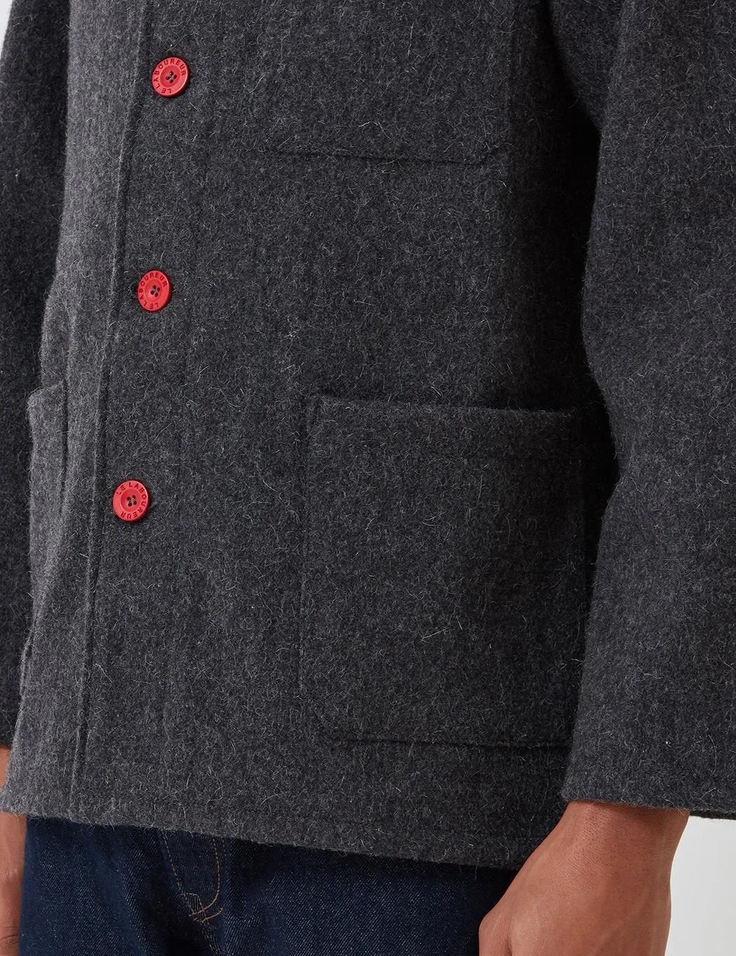 Le Laboureur Wool Work Jacket - Grey