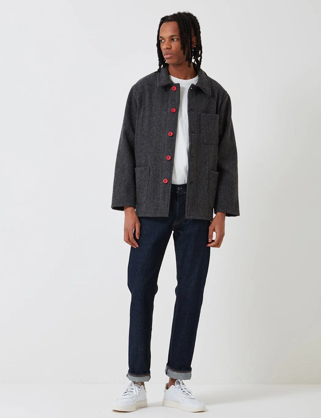 Le Laboureur Wool Work Jacket - Grey