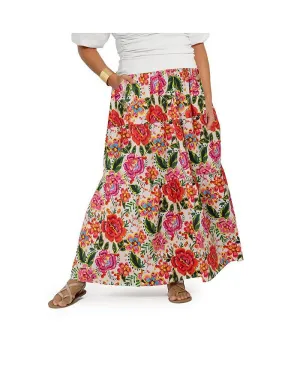 Leota Women's Maxi Evelyn Skirt Red Size 3X