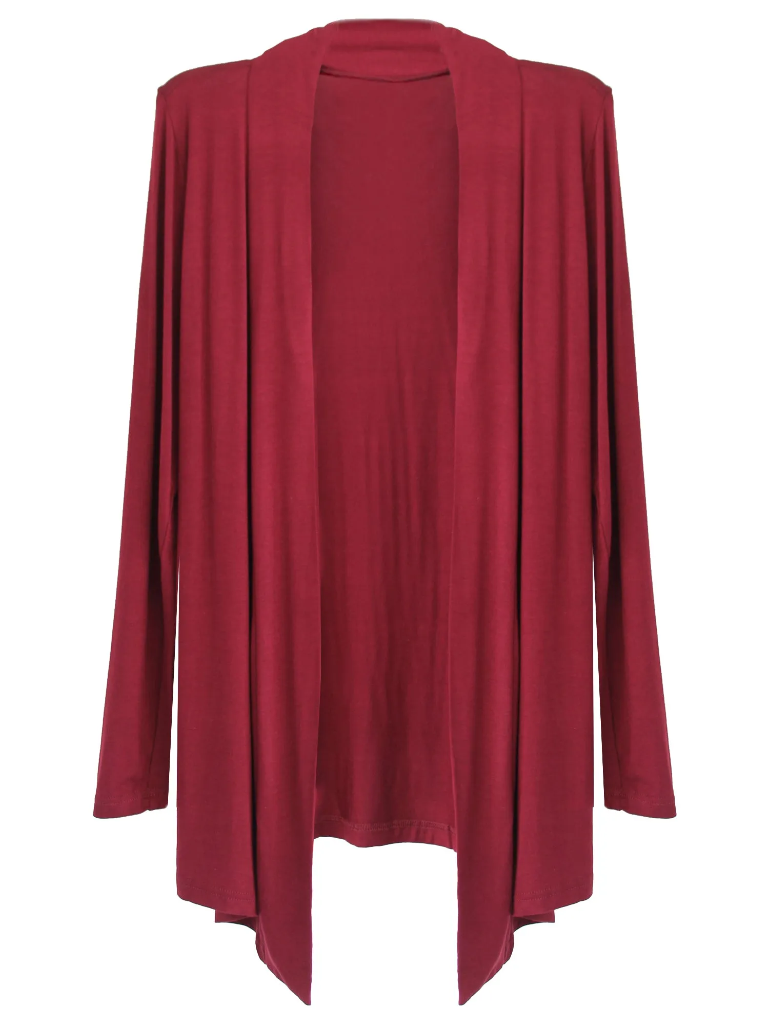 Lightweight Womens Open Front Draped Cardigan