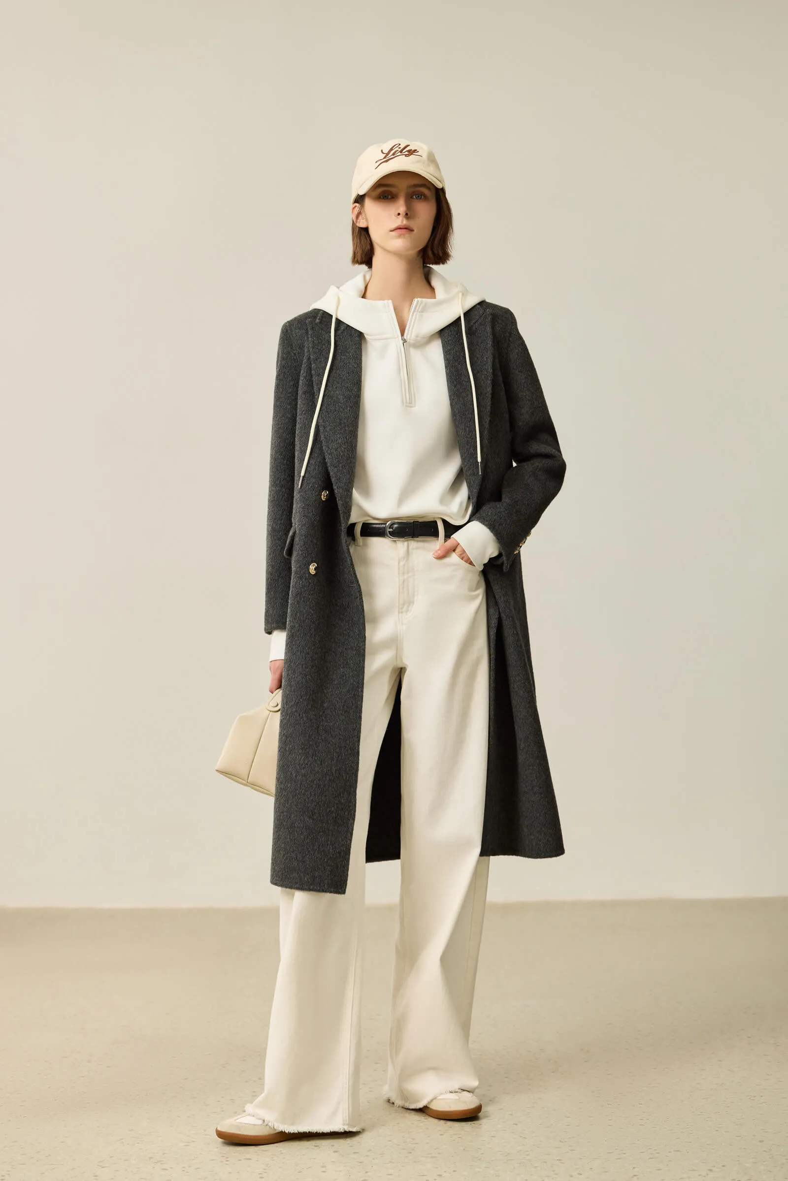 LILY Minimalist Lambswool Wool Coat