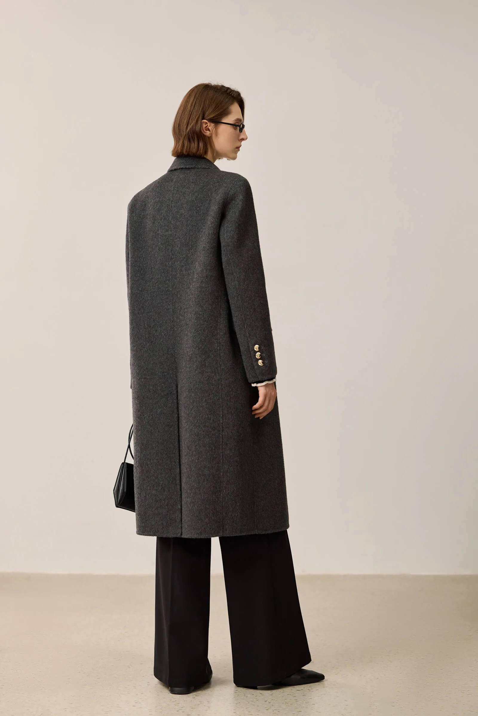 LILY Minimalist Lambswool Wool Coat