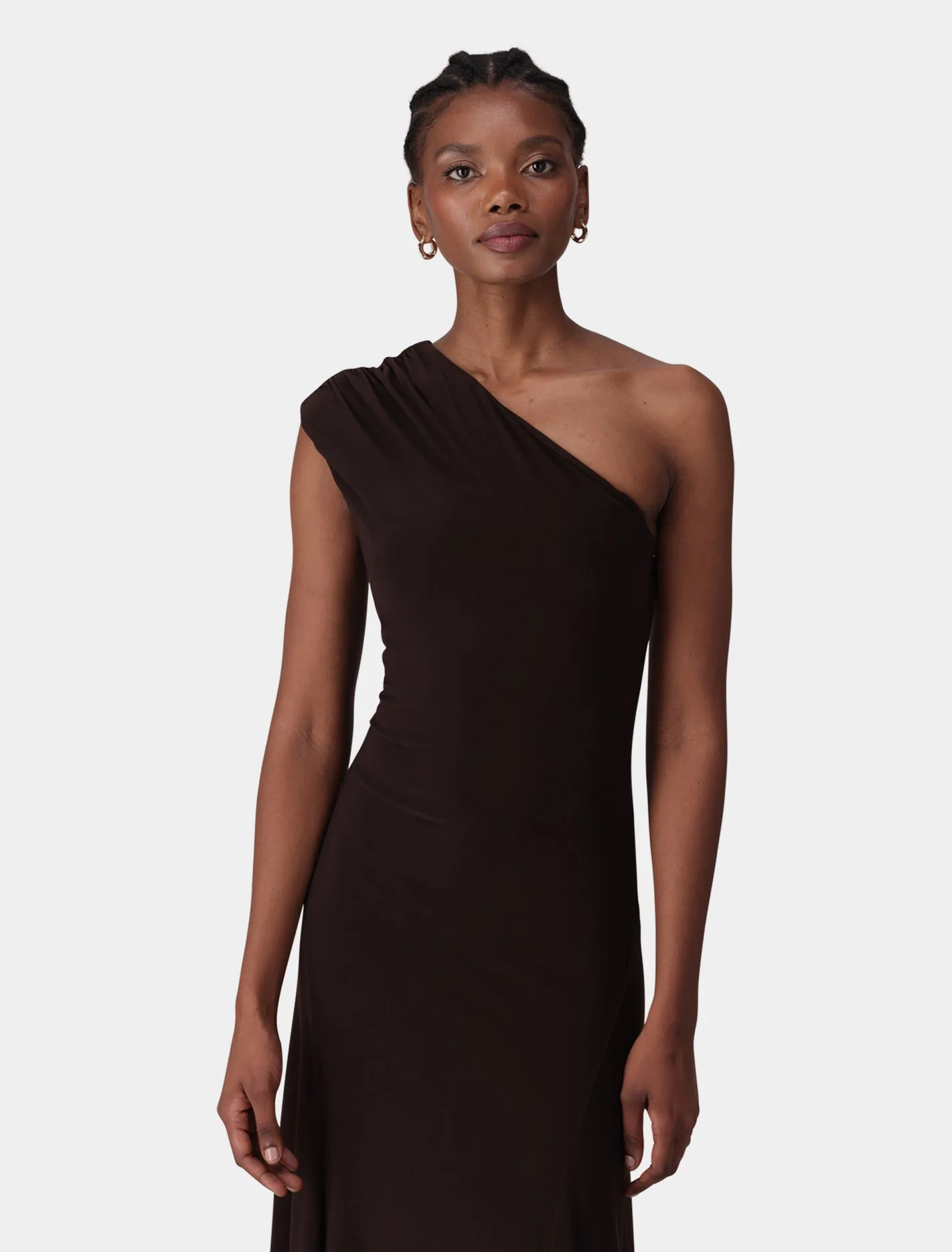 London One Shoulder Midi Dress