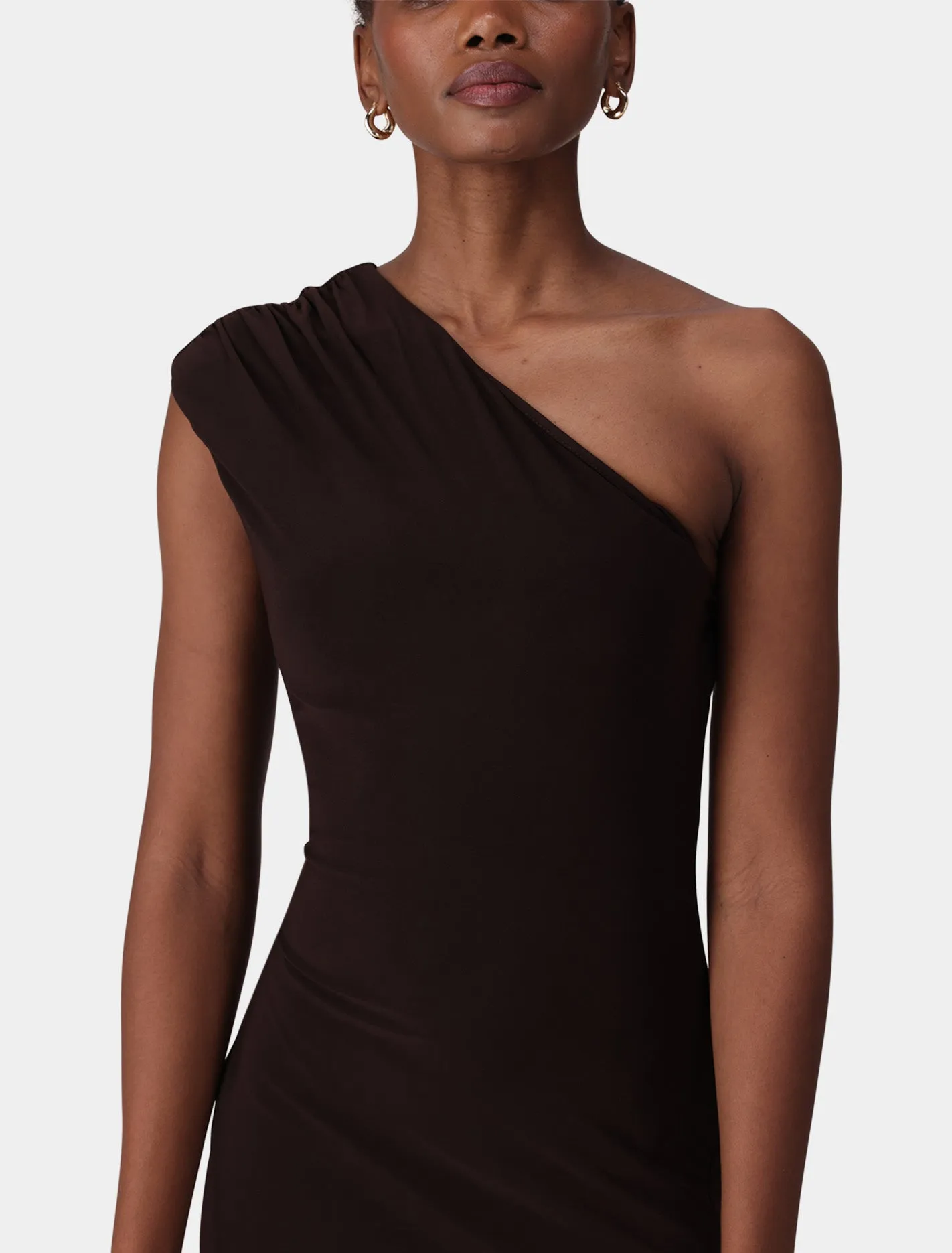 London One Shoulder Midi Dress