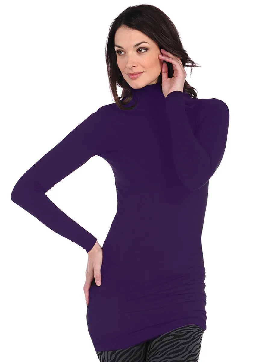 Long Sleeve Mock Tunic Slip Dress (8TS)