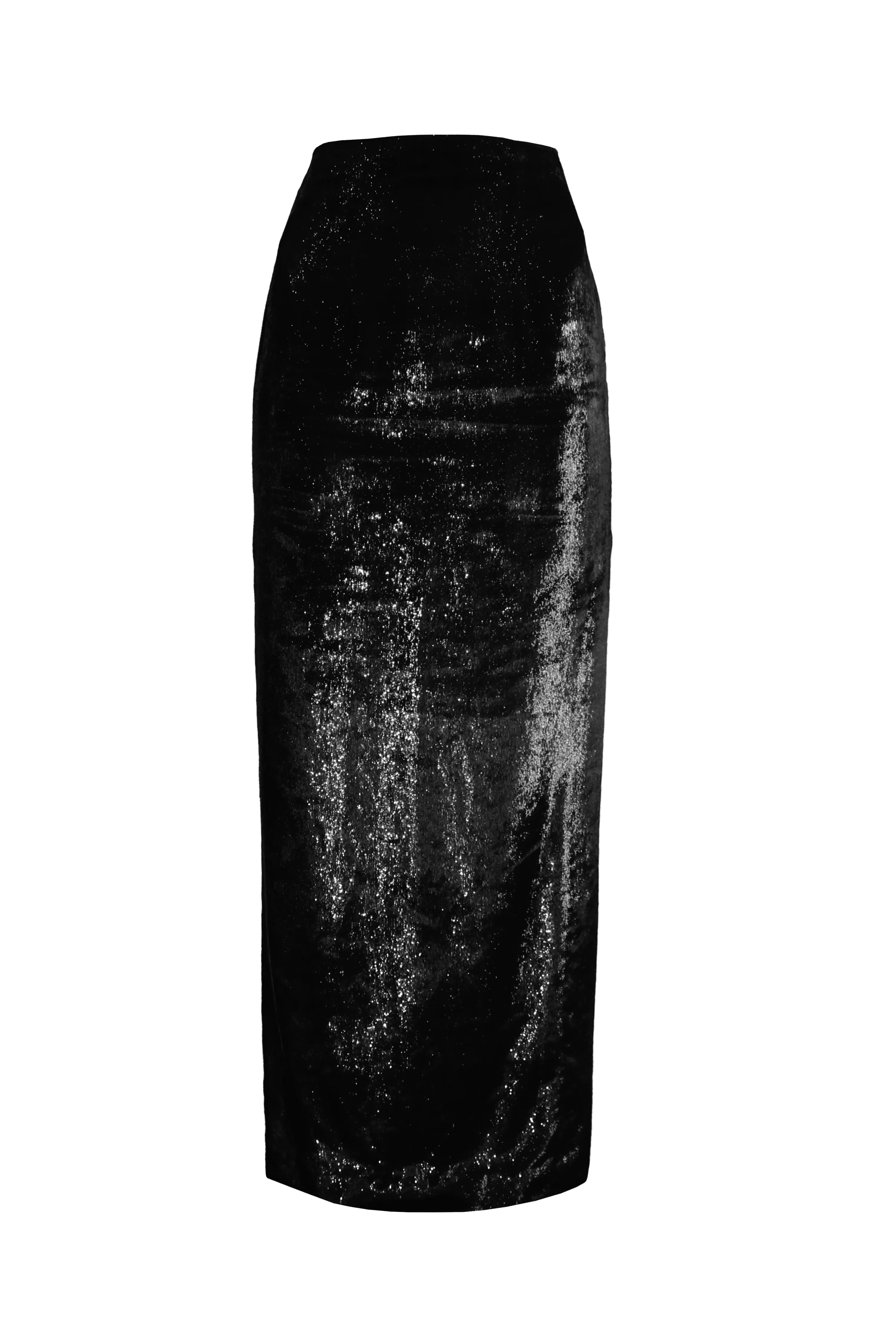 Lurex Velvet Maxi Skirt