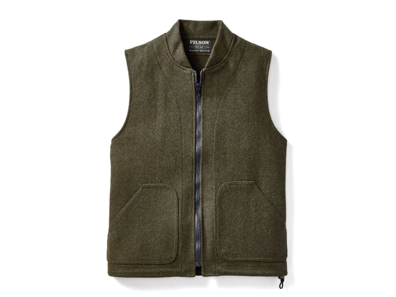 Mackinaw Wool Vest Liner Forest Green